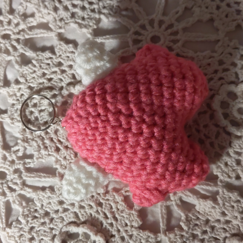 Monster Hand Crafted Pink Keychain - Picture 3 of 3